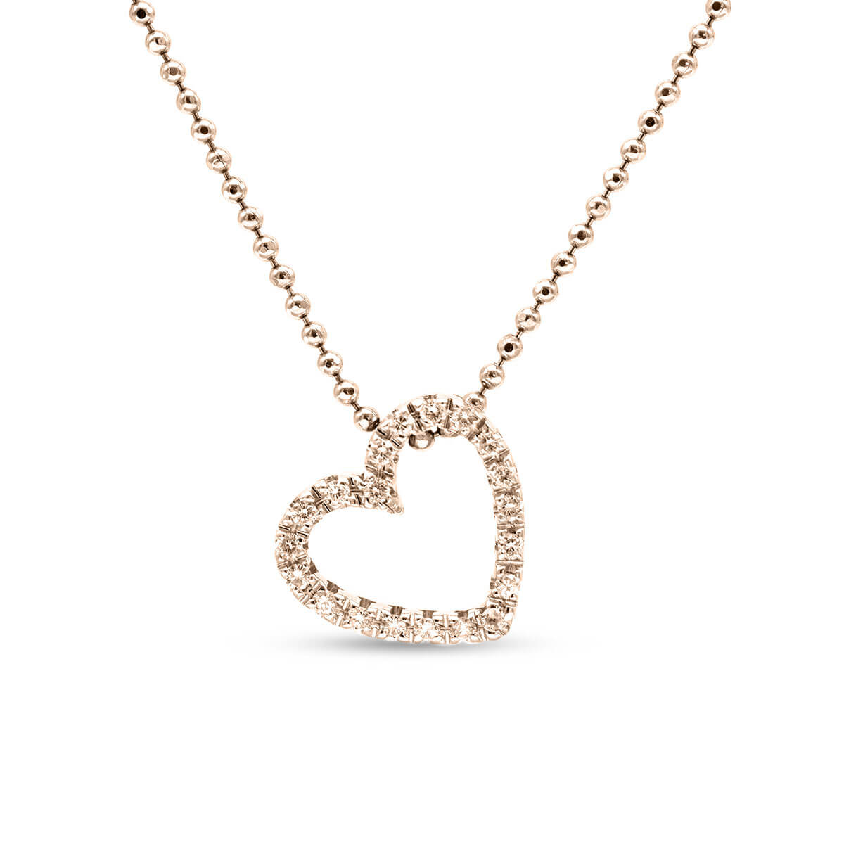 Liora Golden Heart Halo Necklace